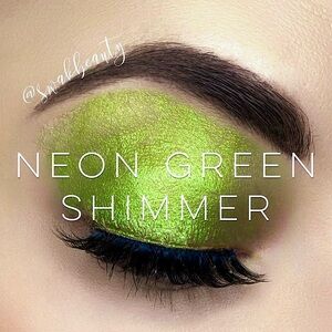 Shadowsense Neon Green Shimmer NEW Vibrant Metallic Cream to Powder Eyeshadow